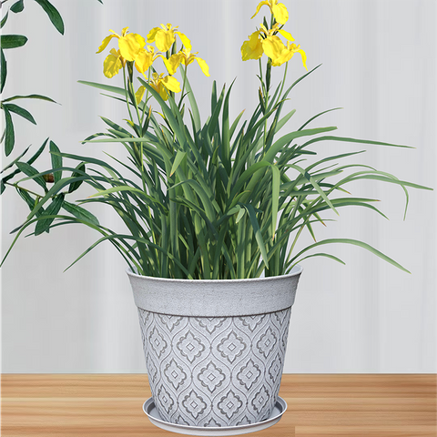 8-inch Autumn Stone Flowerpot