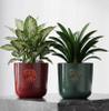 14.8" Clorie Garden Straight Pot Red Indoor Outdoor Decorative Planter