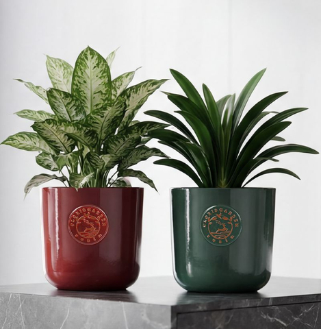 14.8" Clorie Garden Straight Pot Red Indoor Outdoor Decorative Planter