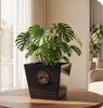 14.8" Clorie Square Pot Ink Blue Indoor Outdoor Decorative Planter