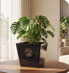 14.8" Clorie Square Pot Ink Blue Indoor Outdoor Decorative Planter