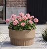 Helan Vertical Stripe Step Pot 405 Vintage Terracotta Planter