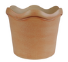10" Qirui Pot Dark Brown Vintage Indoor Outdoor Planter