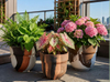 Crystal Stone Artistic Texture Planter – Stone Powder Finish for Indoor Outdoor