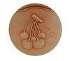 8.5" Cota Cherry Pot Dark Brown Embossed Indoor Outdoor Planter