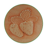 7" Cota Strawberry Pot Ivory Embossed Indoor Outdoor Planter