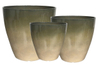 Kmart Egg Pot Mist Gray Celadon Ceramic-Look Decorative Planter