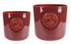 14.8" Clorie Garden Straight Pot Red Indoor Outdoor Decorative Planter