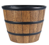 wooden Barrel planter